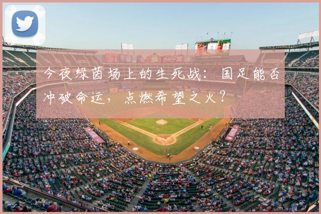今夜绿茵场上的生死战：国足能否冲破命运，点燃希望之火？